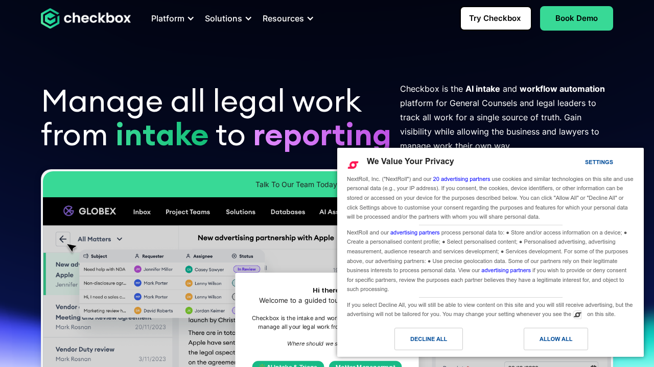 Checkbox.ai screenshot