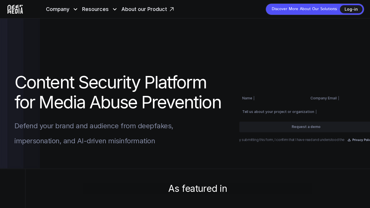 DeepMedia.ai screenshot