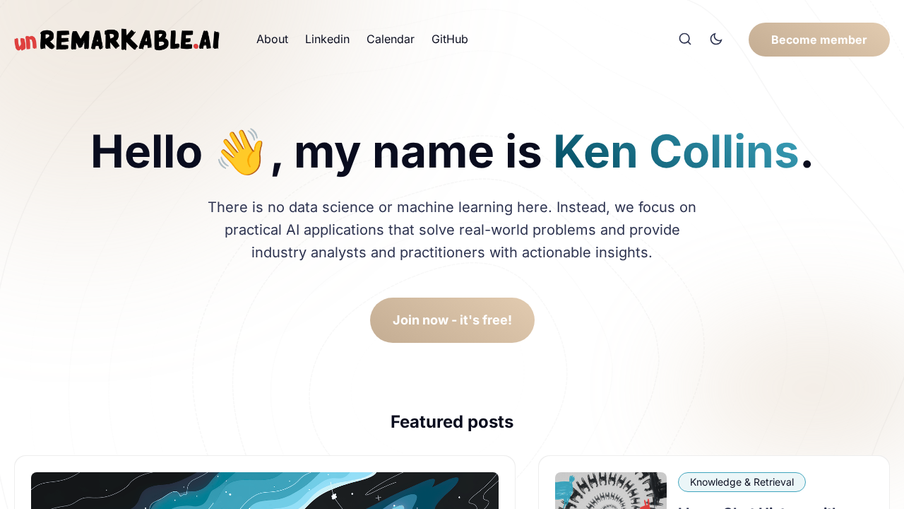 unremarkable.ai screenshot