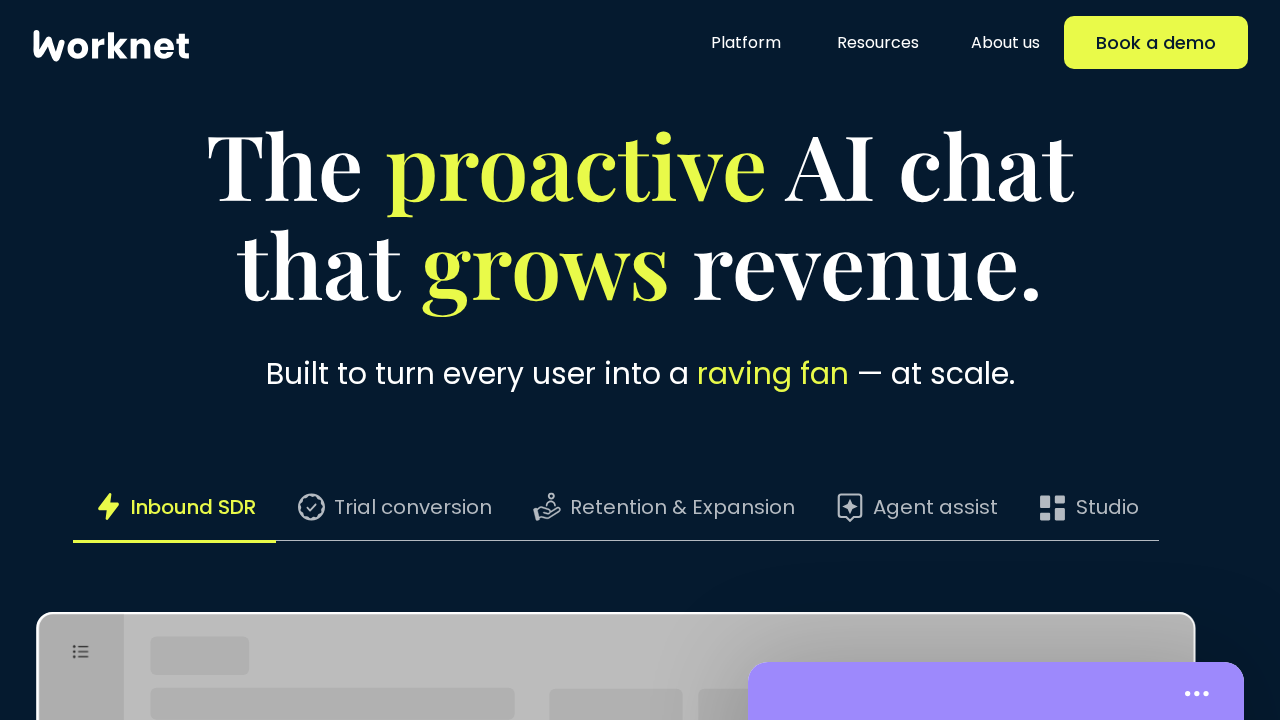 Worknet.ai screenshot