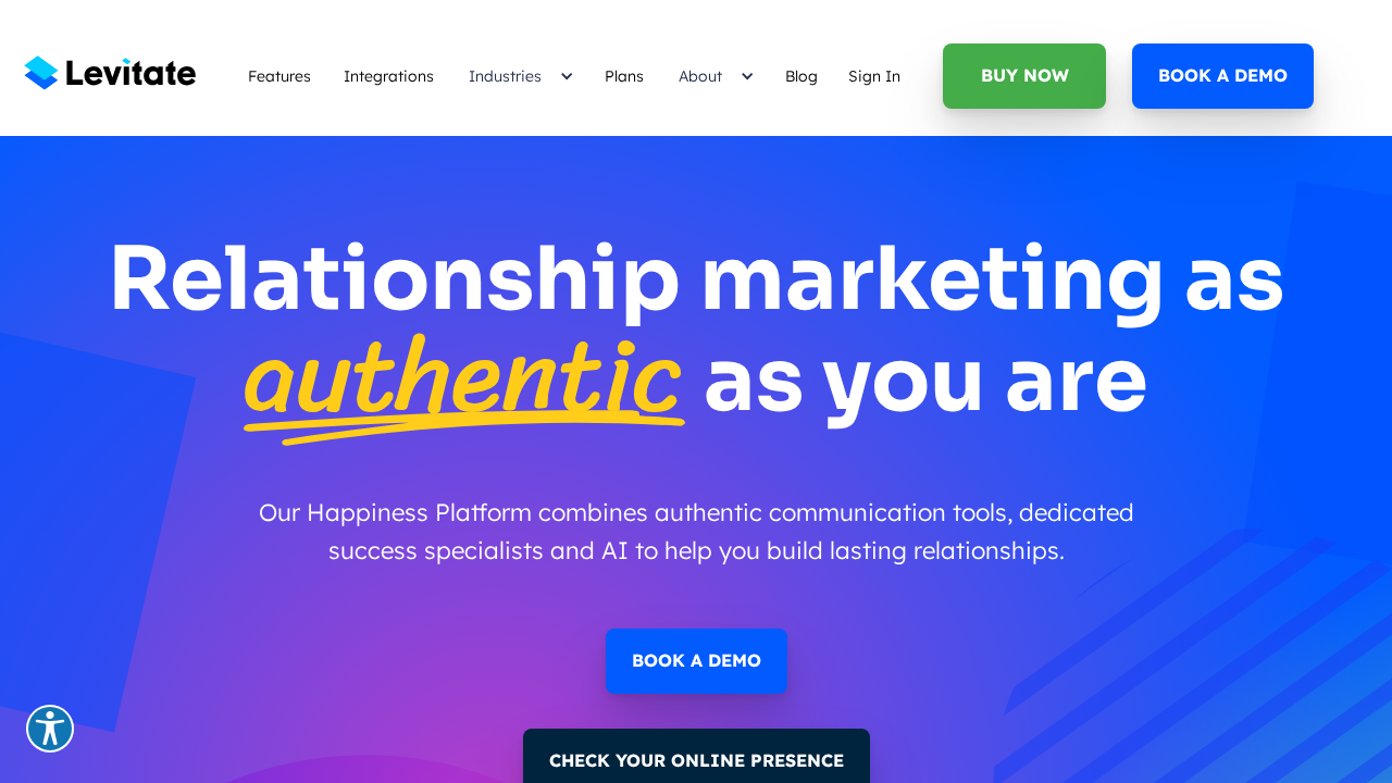 Levitate.ai screenshot