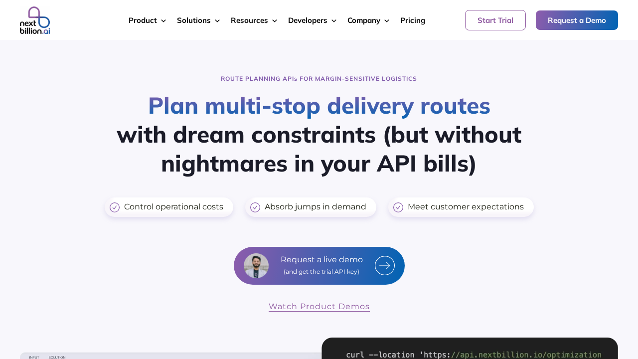 NextBillion.ai screenshot