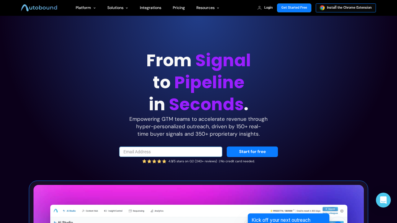 Autobound.ai screenshot