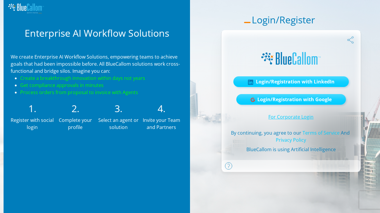 BlueCallom.ai screenshot