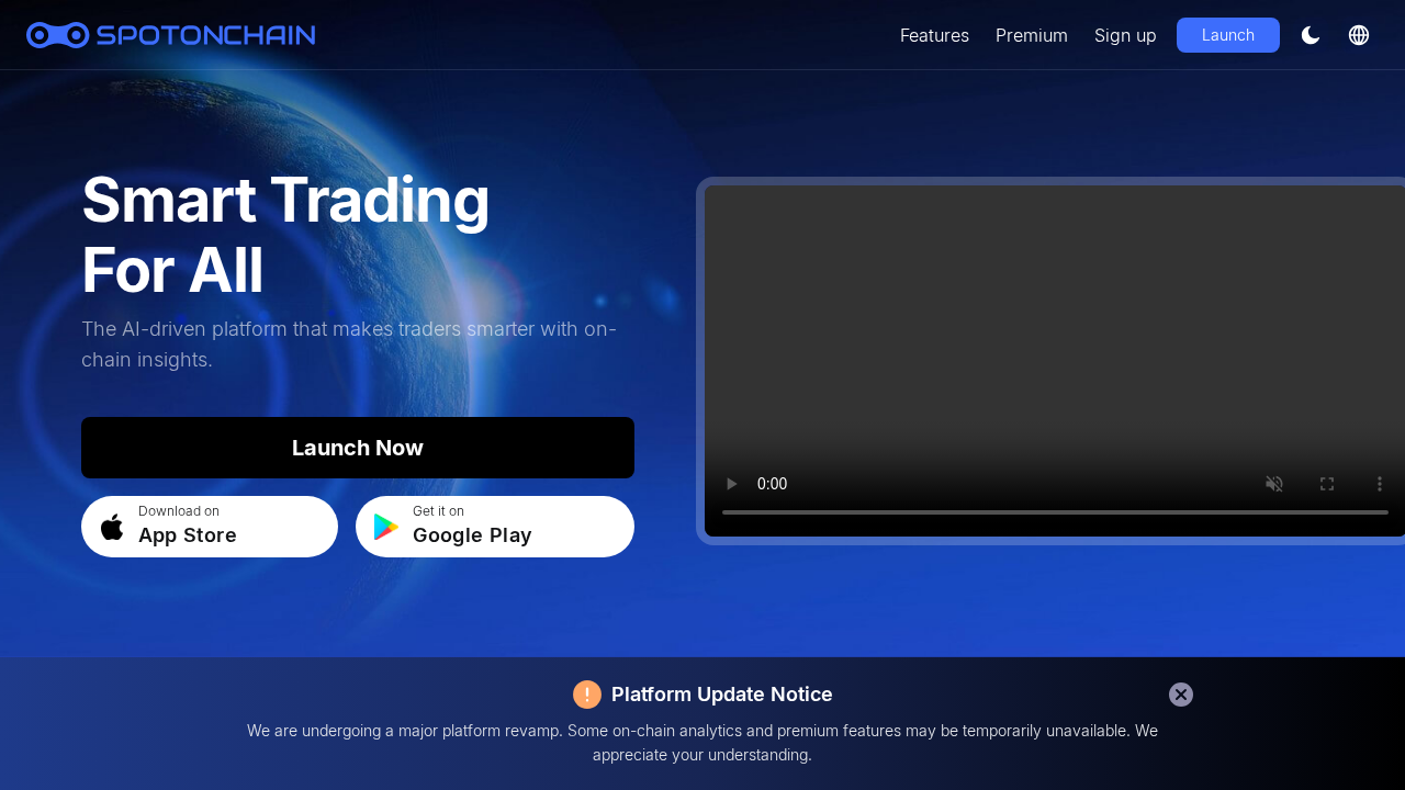 Spot onchain.ai screenshot