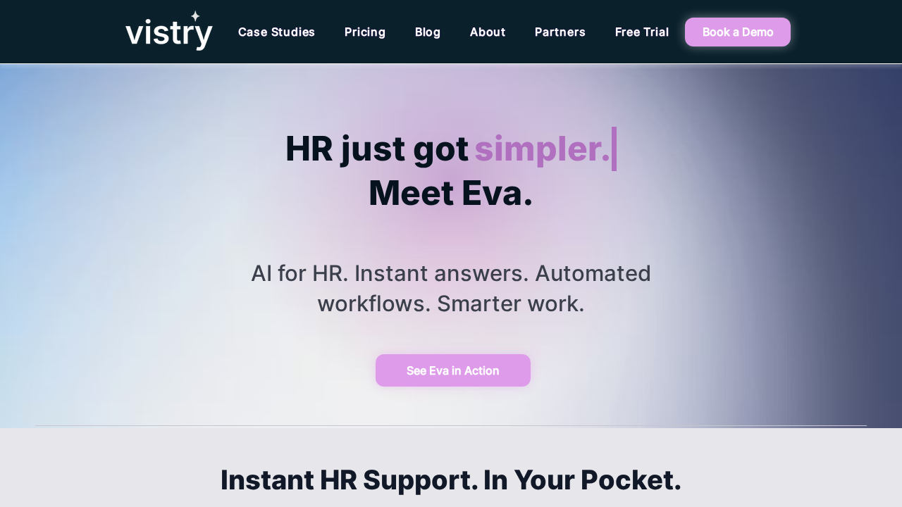 Vistry.ai screenshot