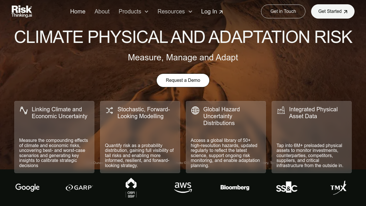 RiskThinking.ai screenshot