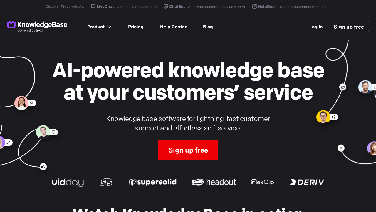 knowledgebase.ai screenshot