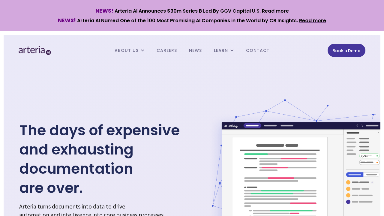 arteria.ai screenshot