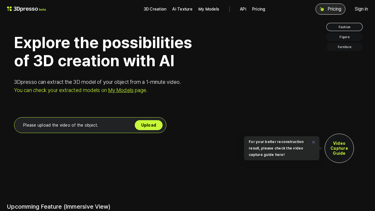 3dpresso.ai screenshot