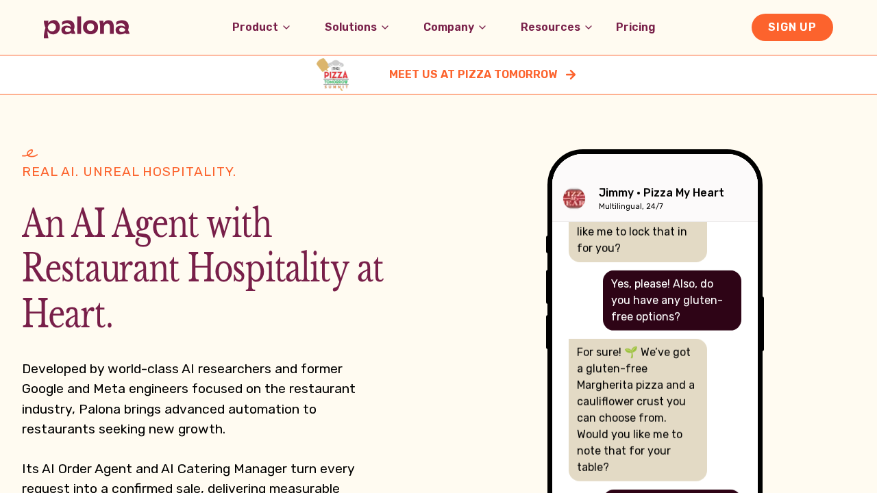 Palona.ai screenshot
