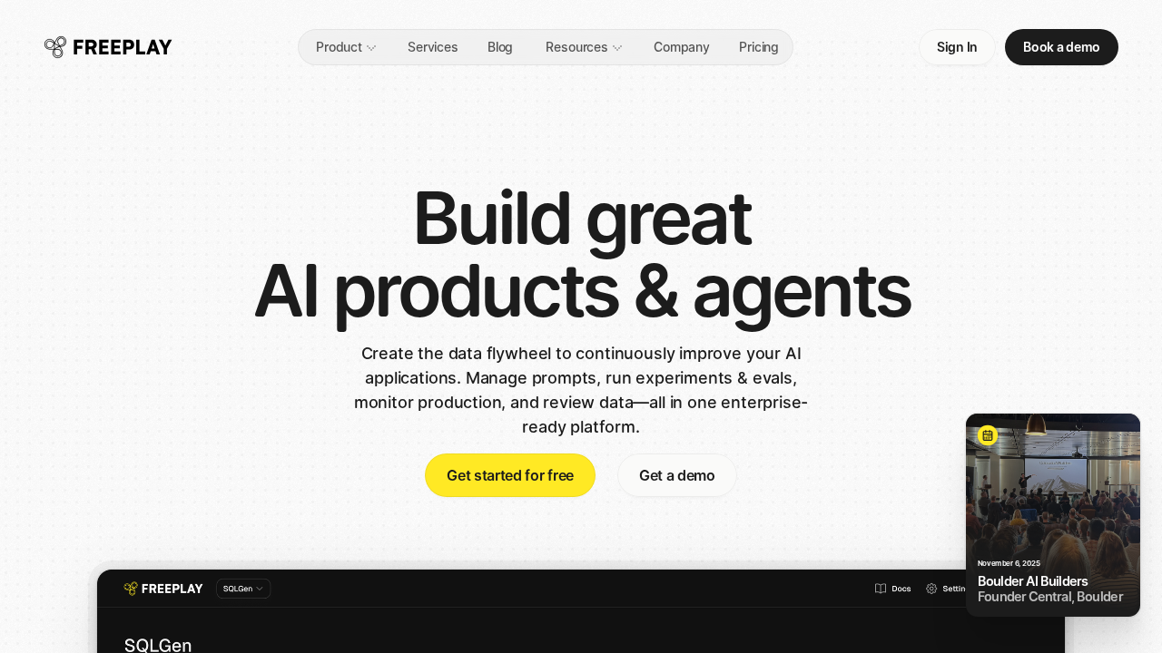 Freeplay.ai screenshot