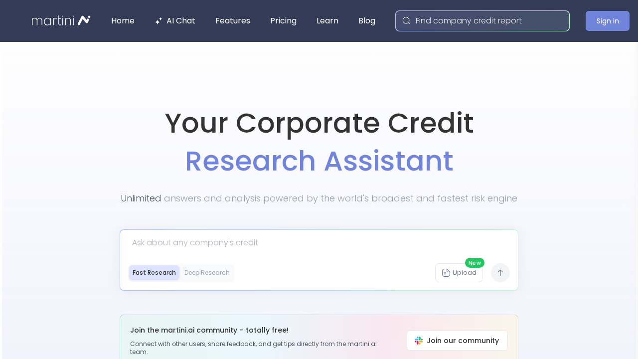 martini.ai screenshot