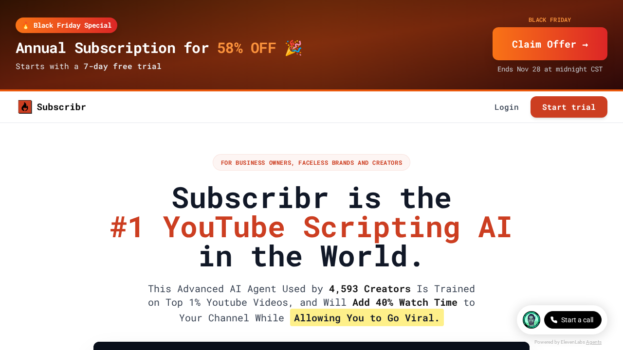 subscribr.ai screenshot