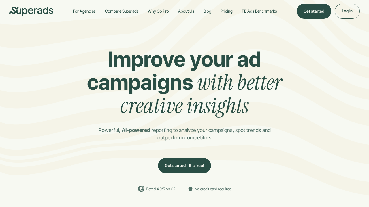 Superads.ai screenshot