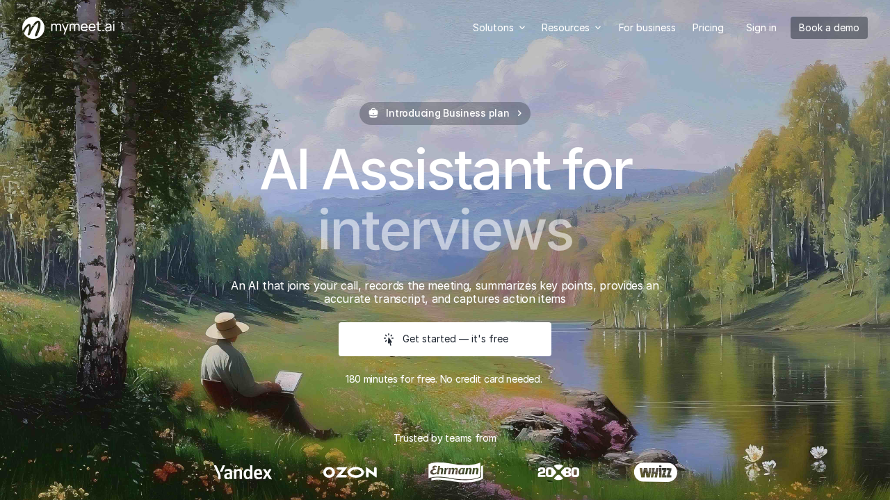 mymeet.ai screenshot