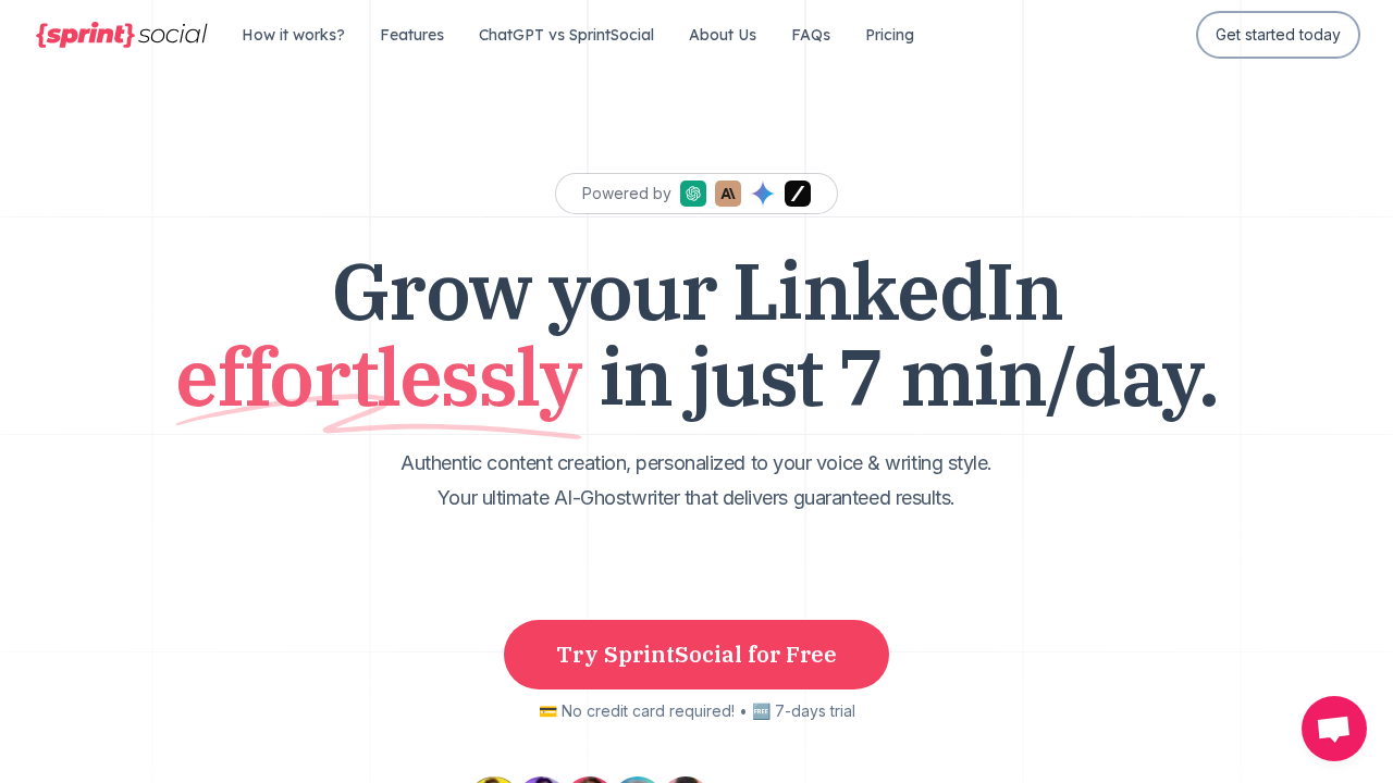 SprintSocial.ai screenshot