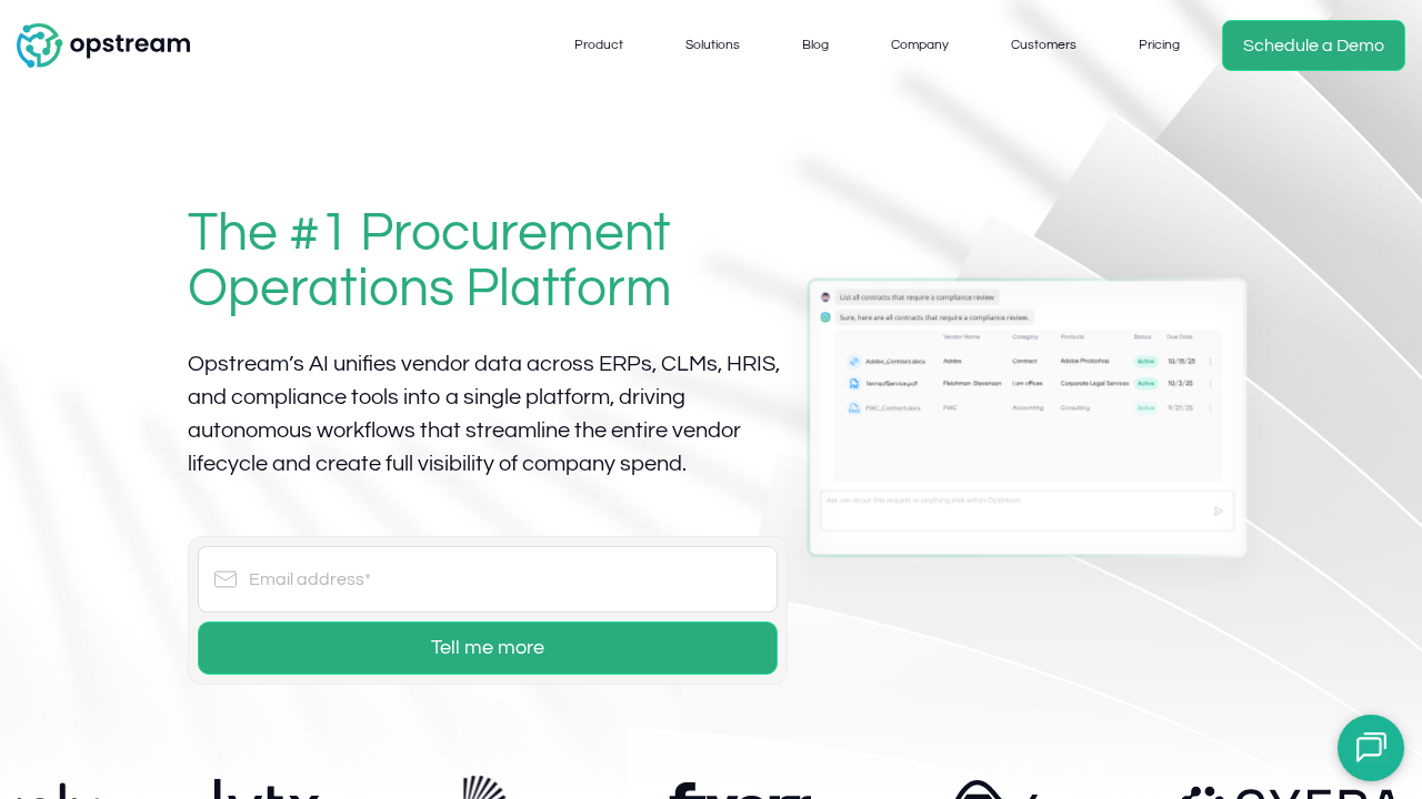 Opstream.ai screenshot