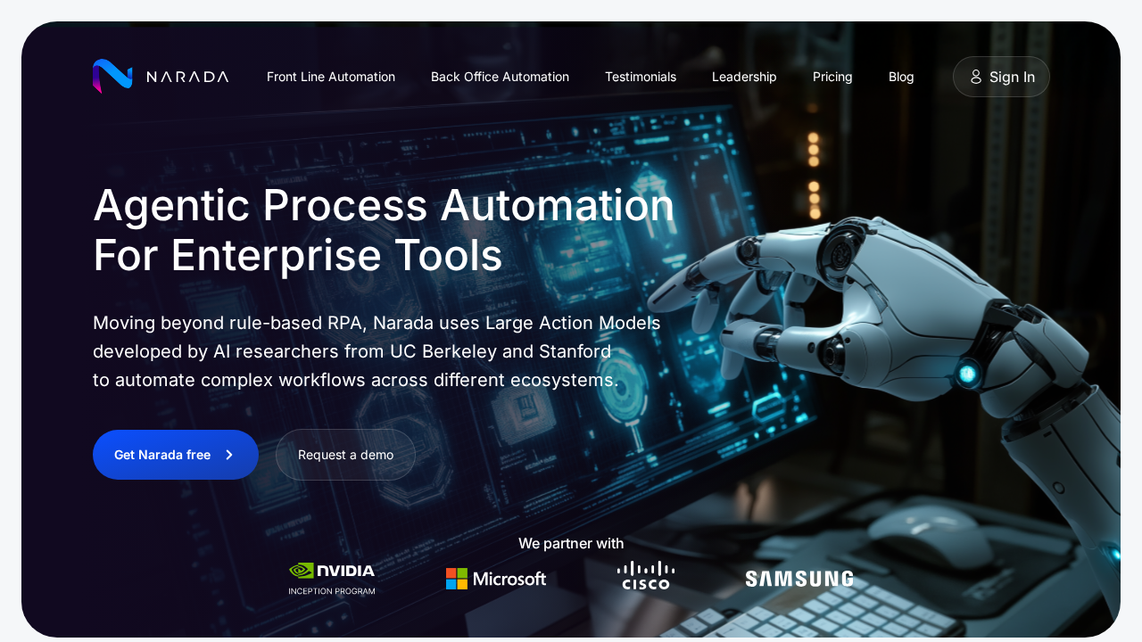 Narada.ai screenshot