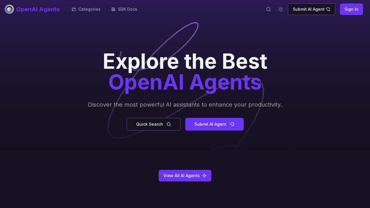 OpenAI Agents screenshot
