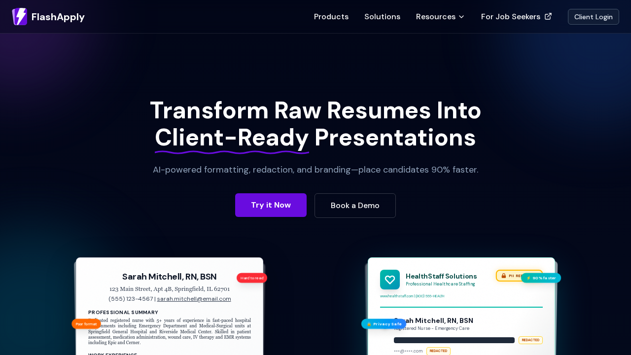 FlashApply screenshot