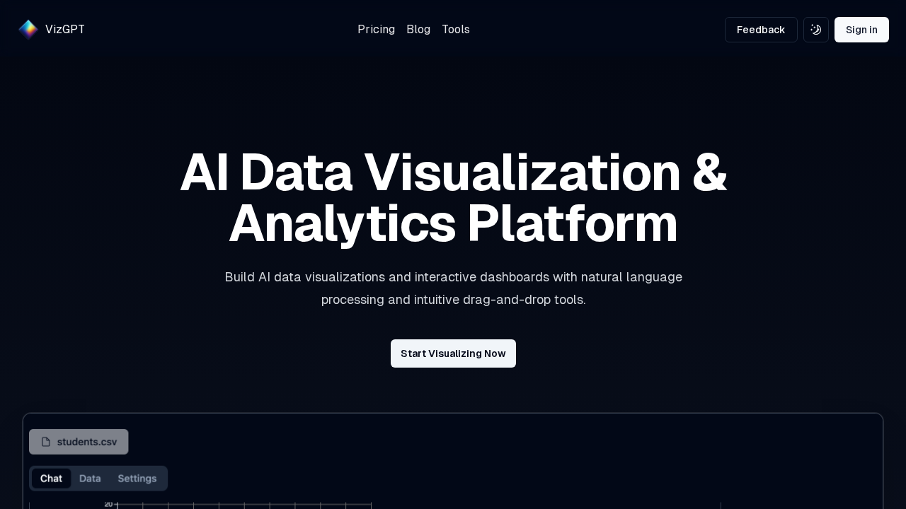vizgpt.ai screenshot