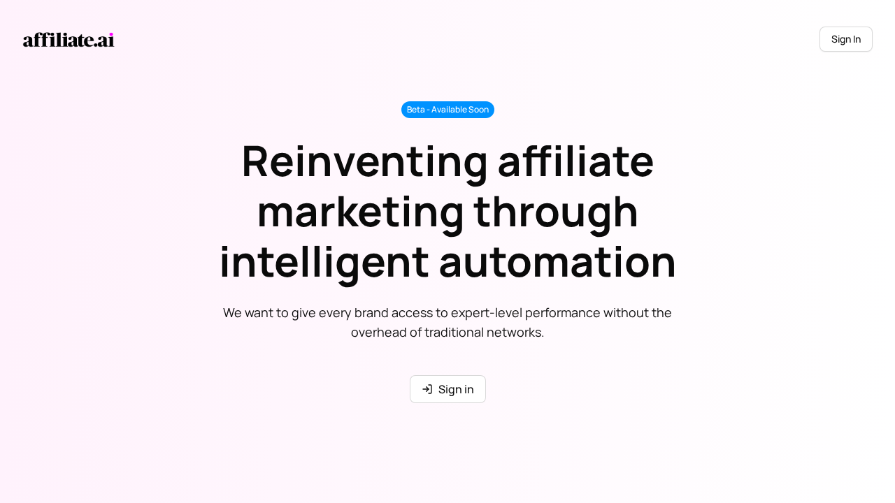 affiliate.ai screenshot