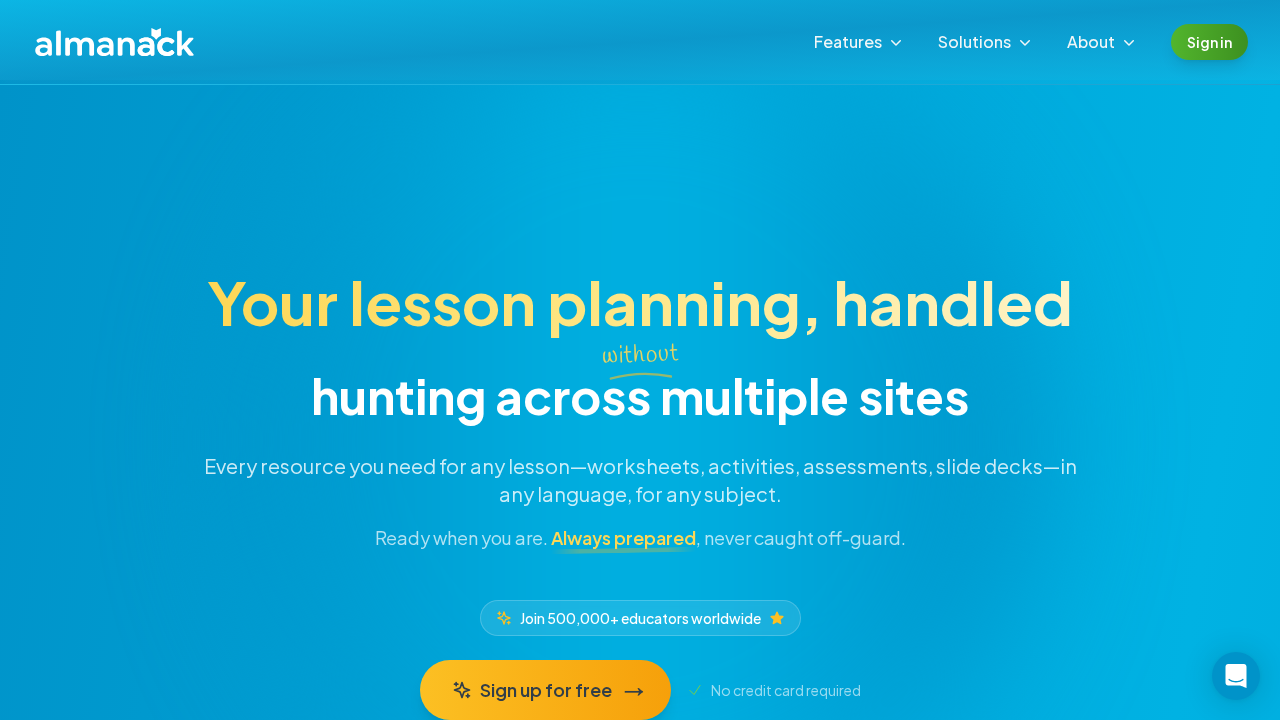 Almanack.ai screenshot