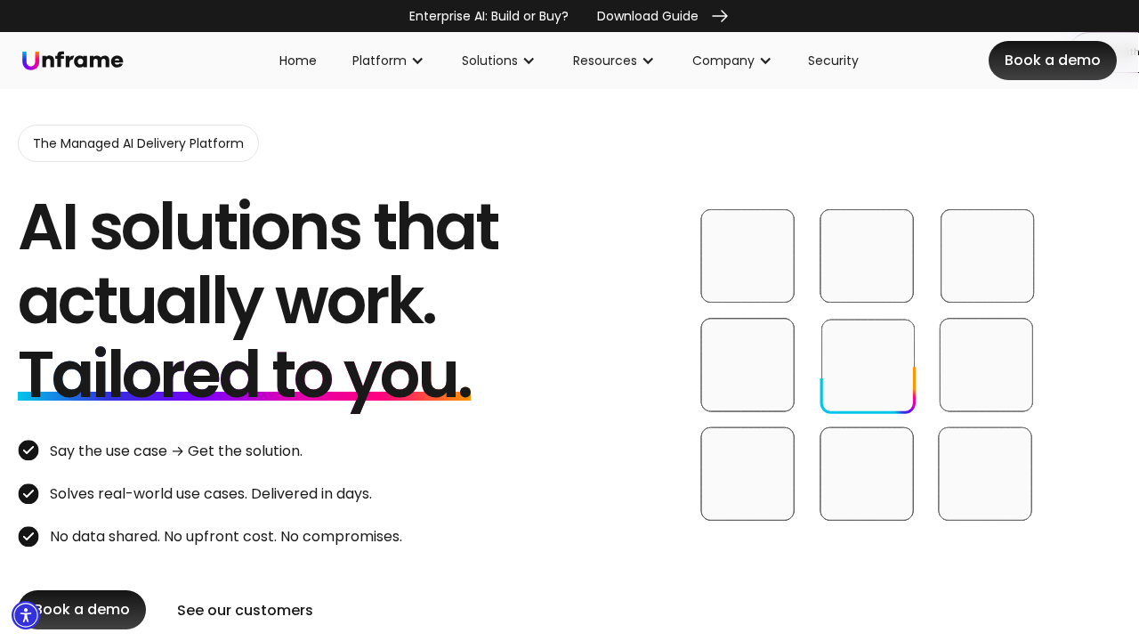 Unframe.ai screenshot