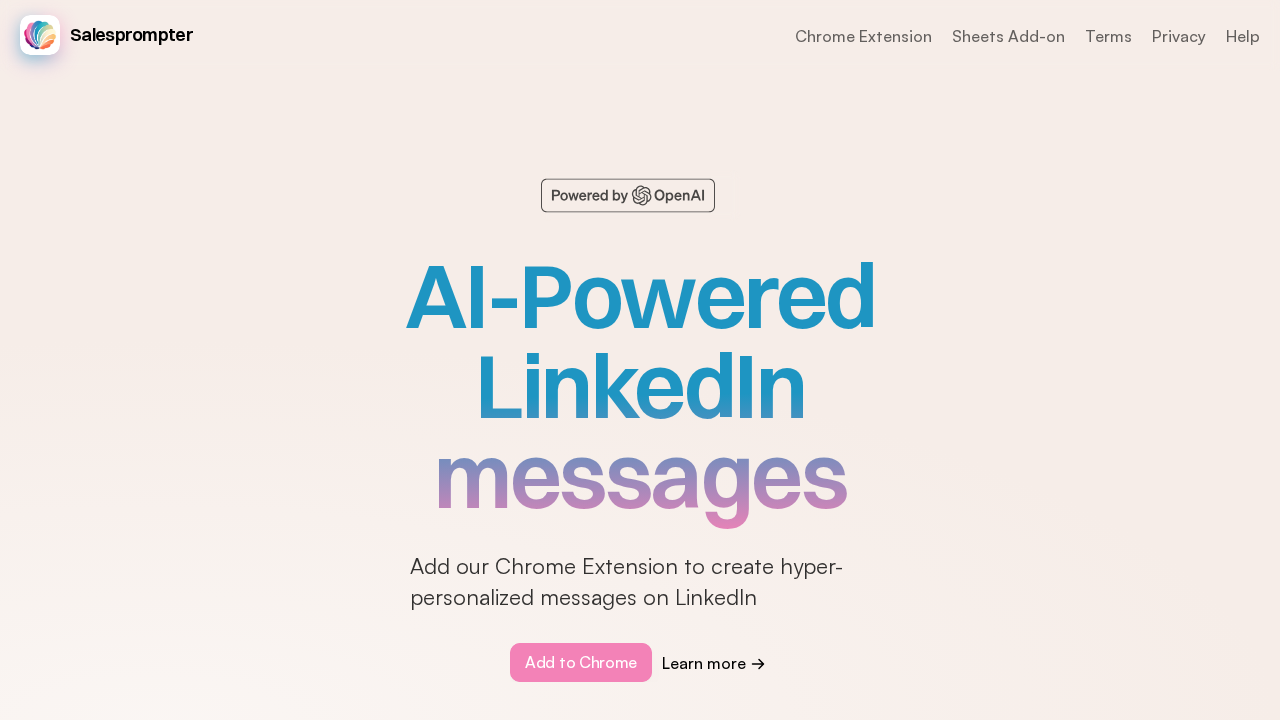 SalesPrompter.ai screenshot