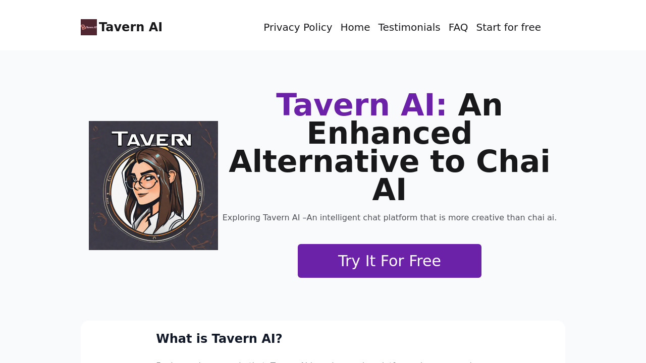 Tavern AI screenshot