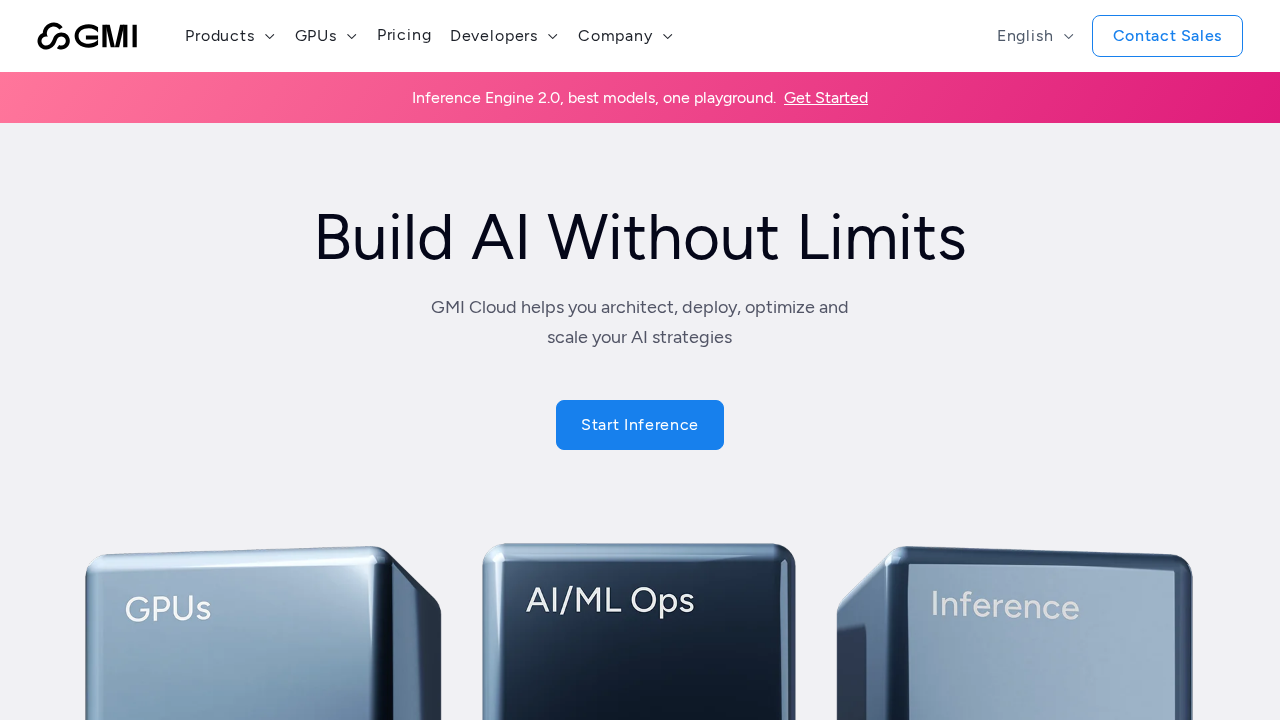 GMI Cloud screenshot