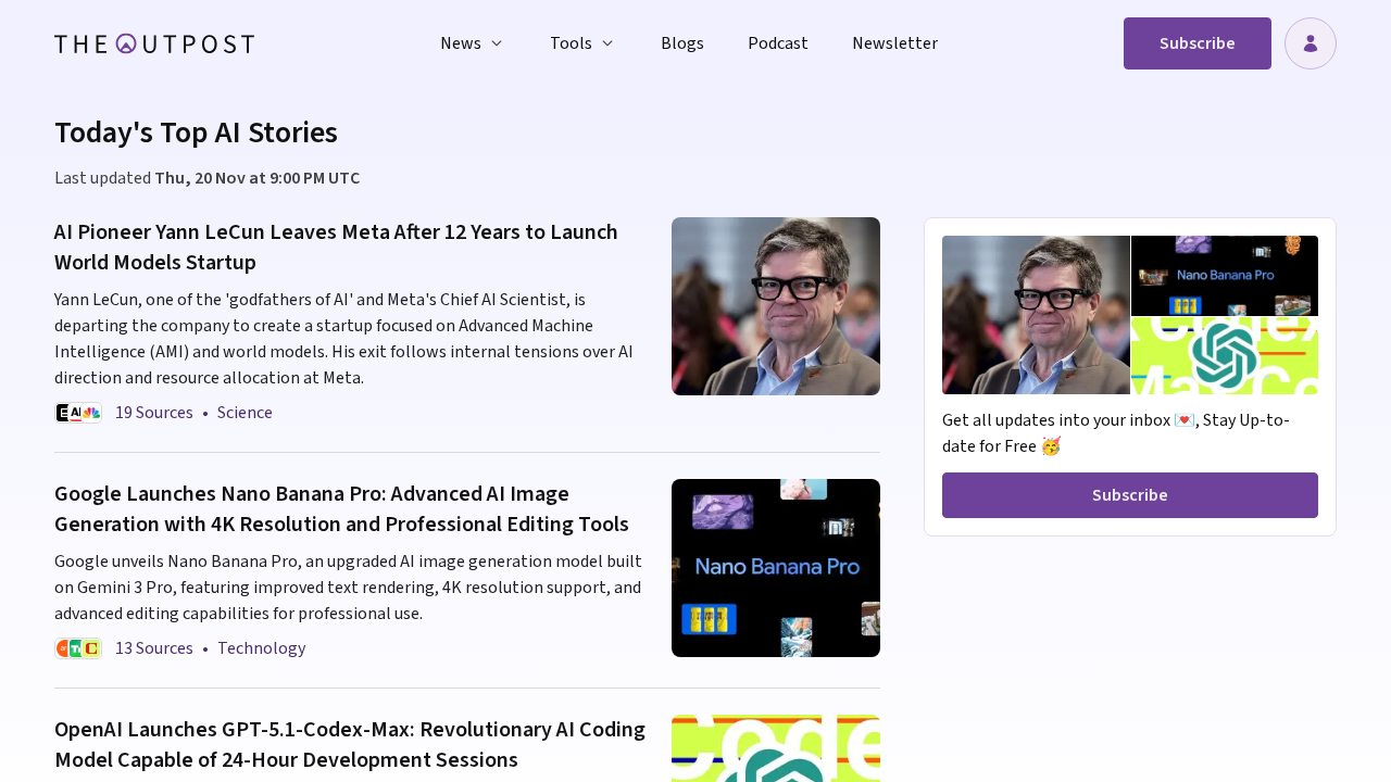 theoutpost.ai screenshot