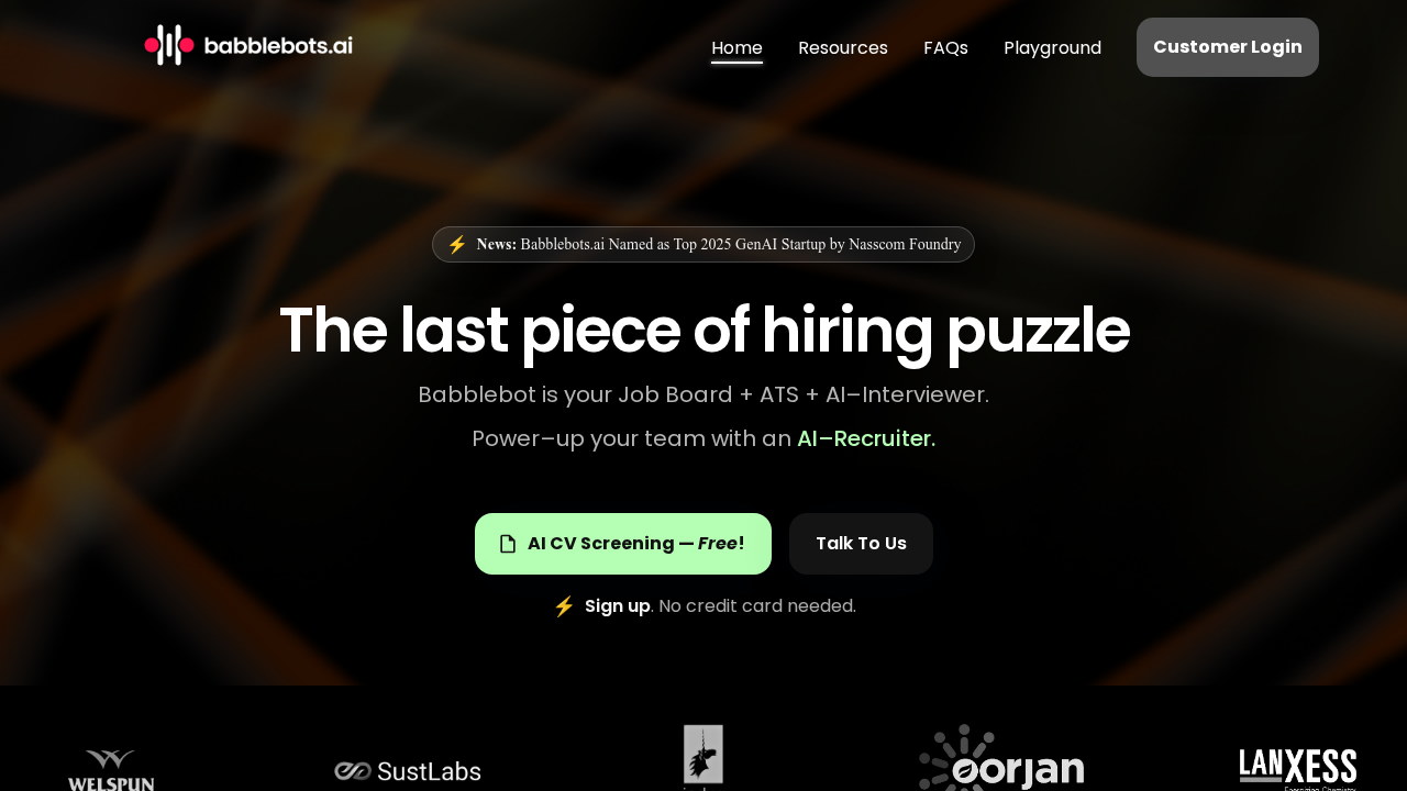 Babblebots.ai screenshot