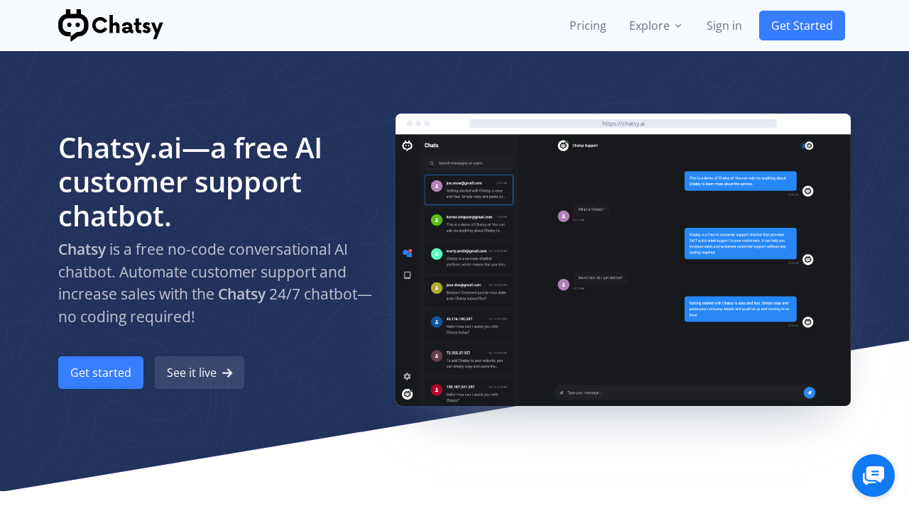 Chatsy.ai screenshot