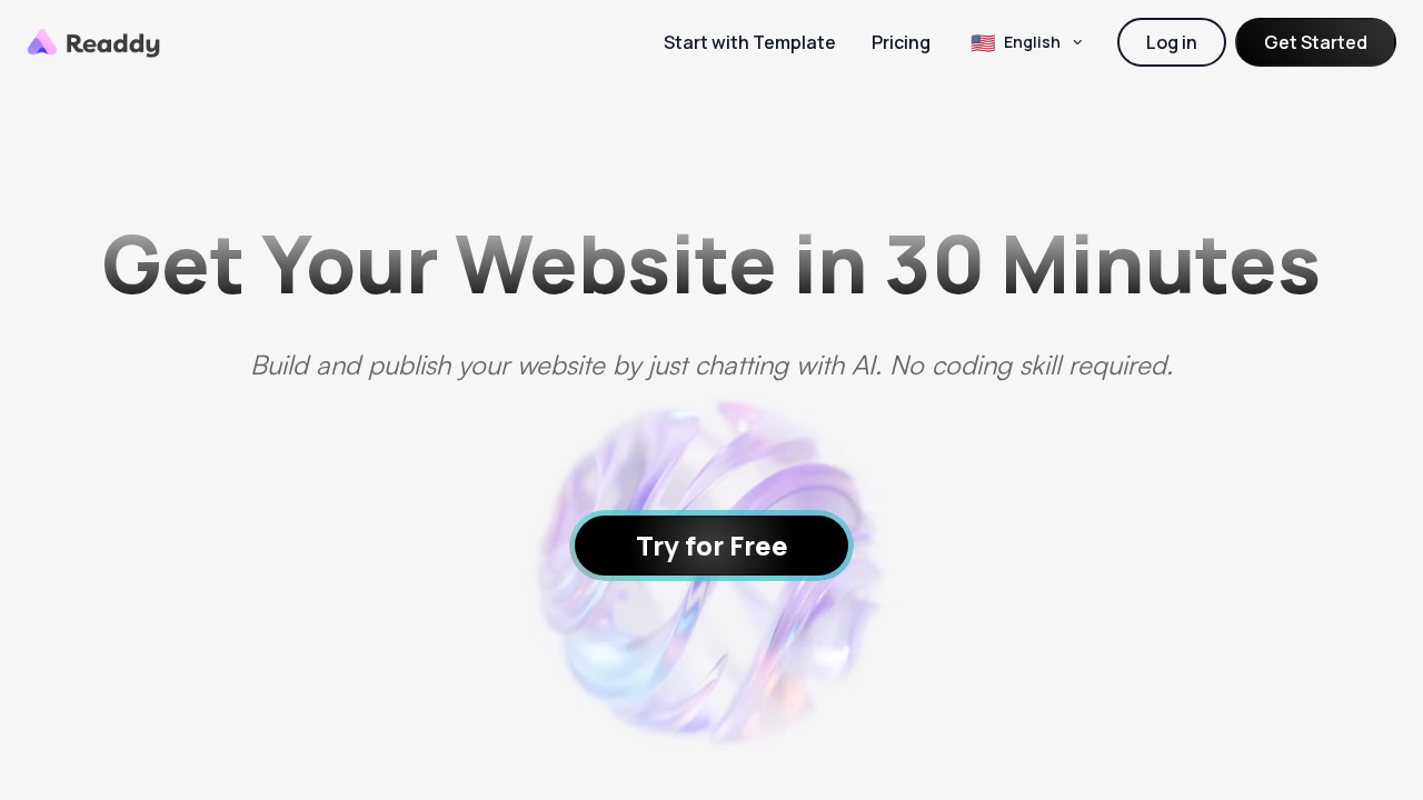 Readdy.ai screenshot