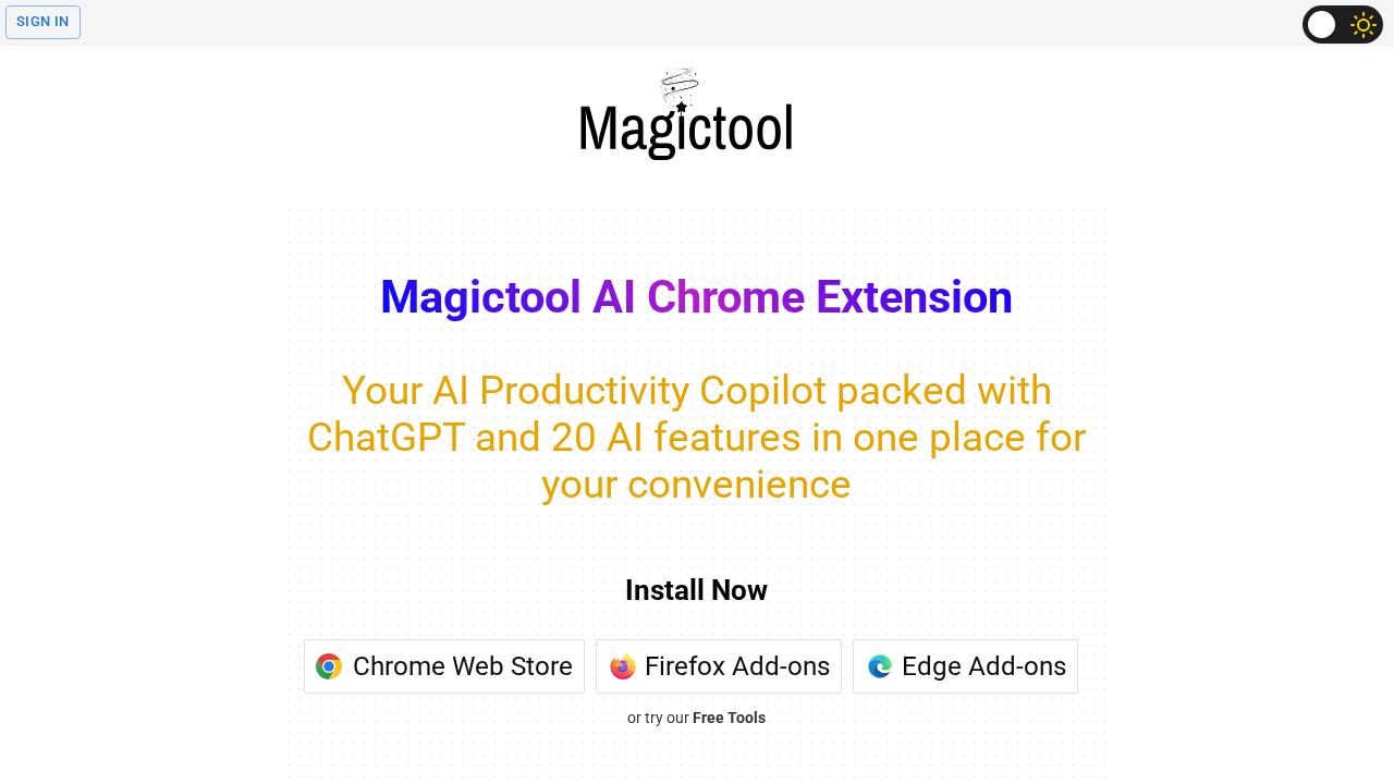 magictool.ai screenshot