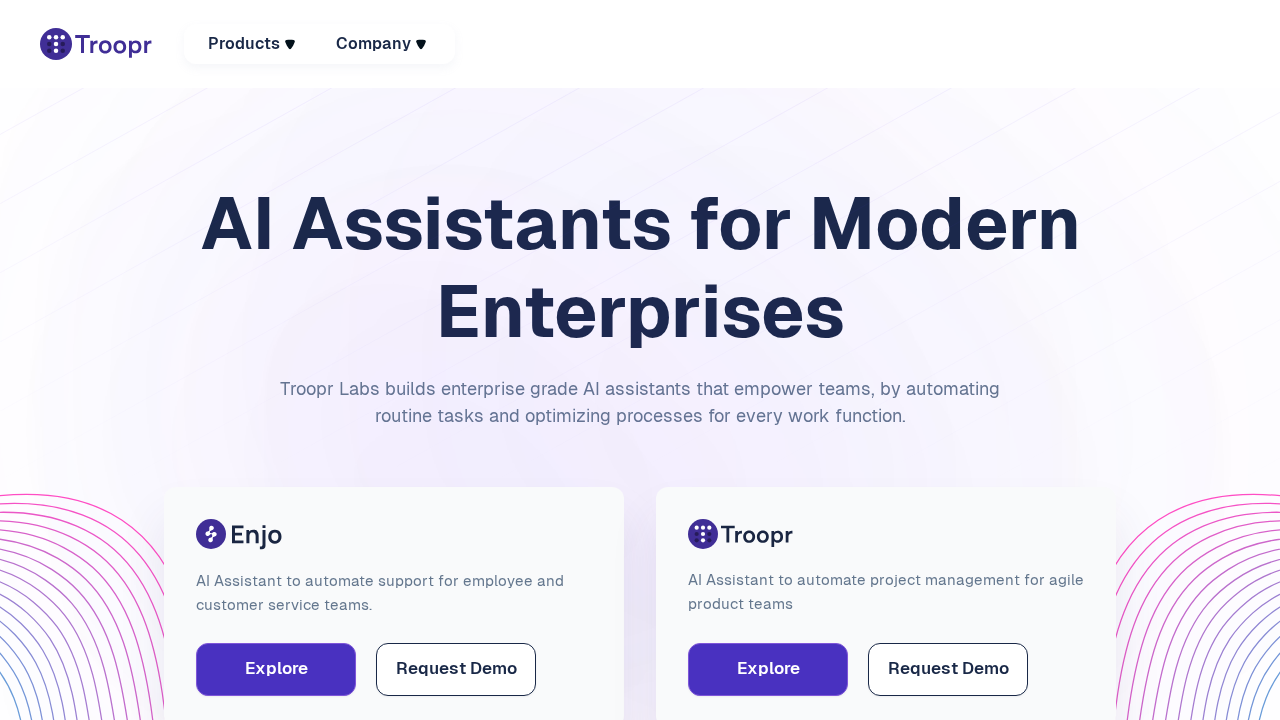 Troopr.ai screenshot