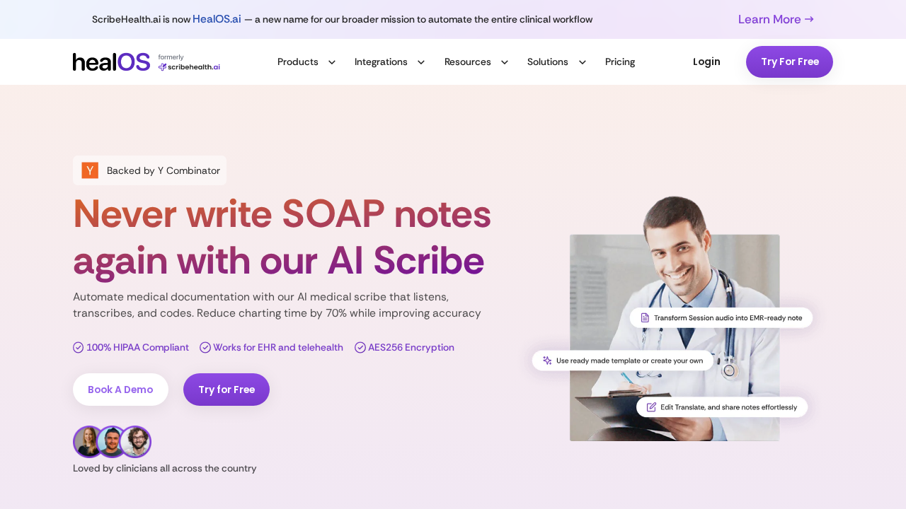 ScribeHealth.ai screenshot