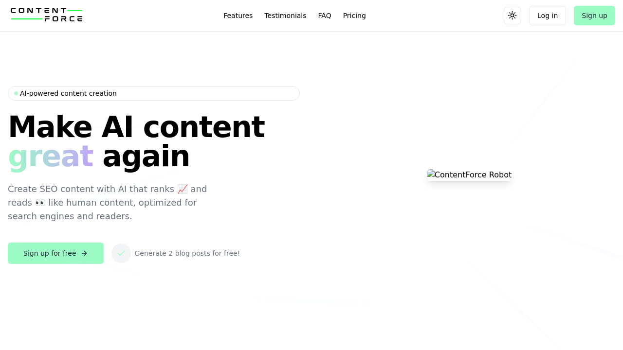 ContentForce AI screenshot