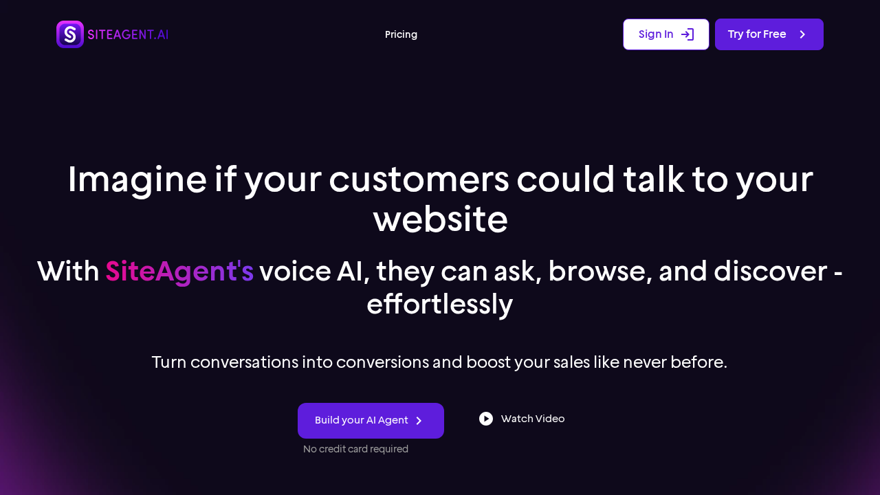 SiteAgent.ai screenshot