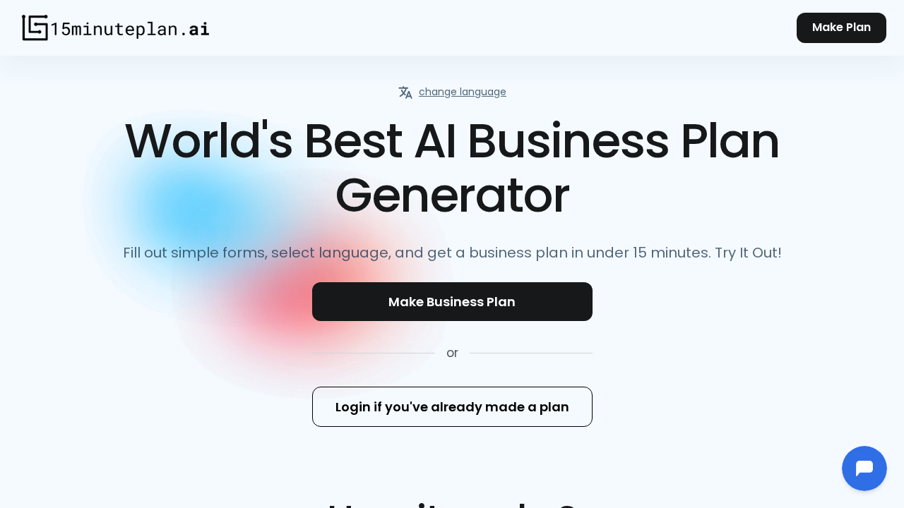 15minuteplan.ai screenshot