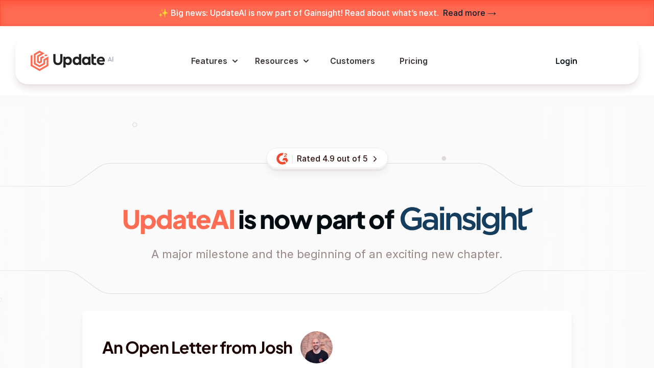 update.ai screenshot