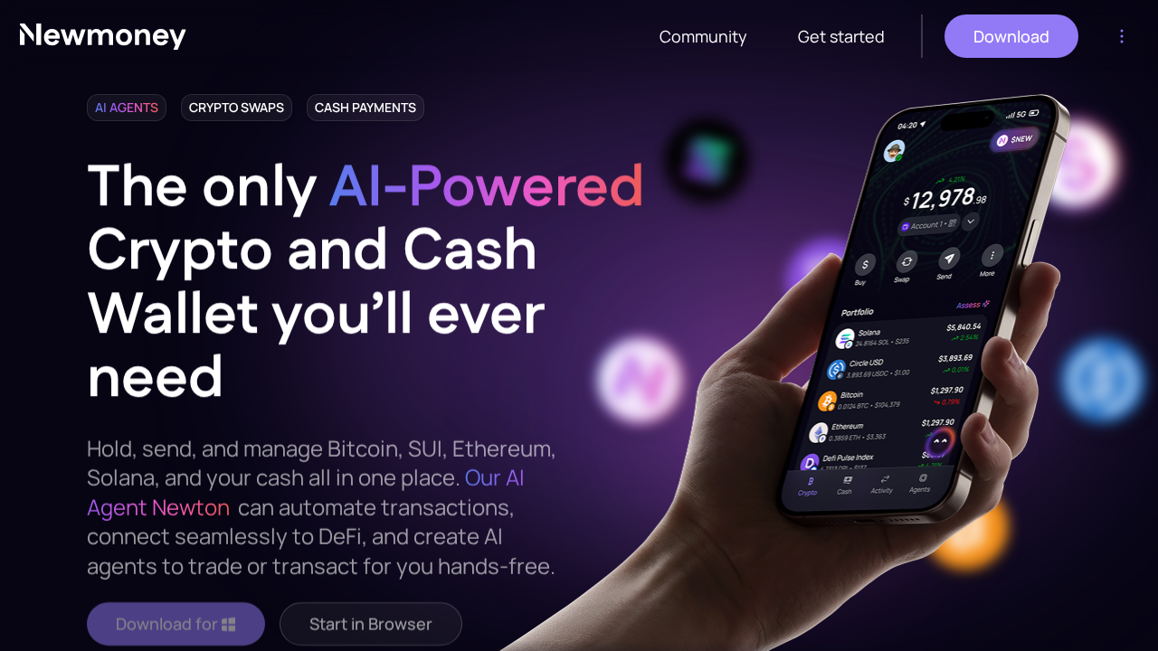 Newmoney.ai screenshot