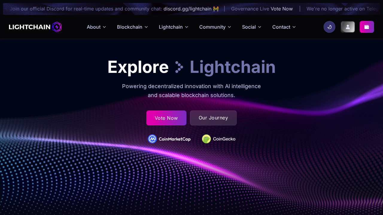 Lightchain.ai screenshot