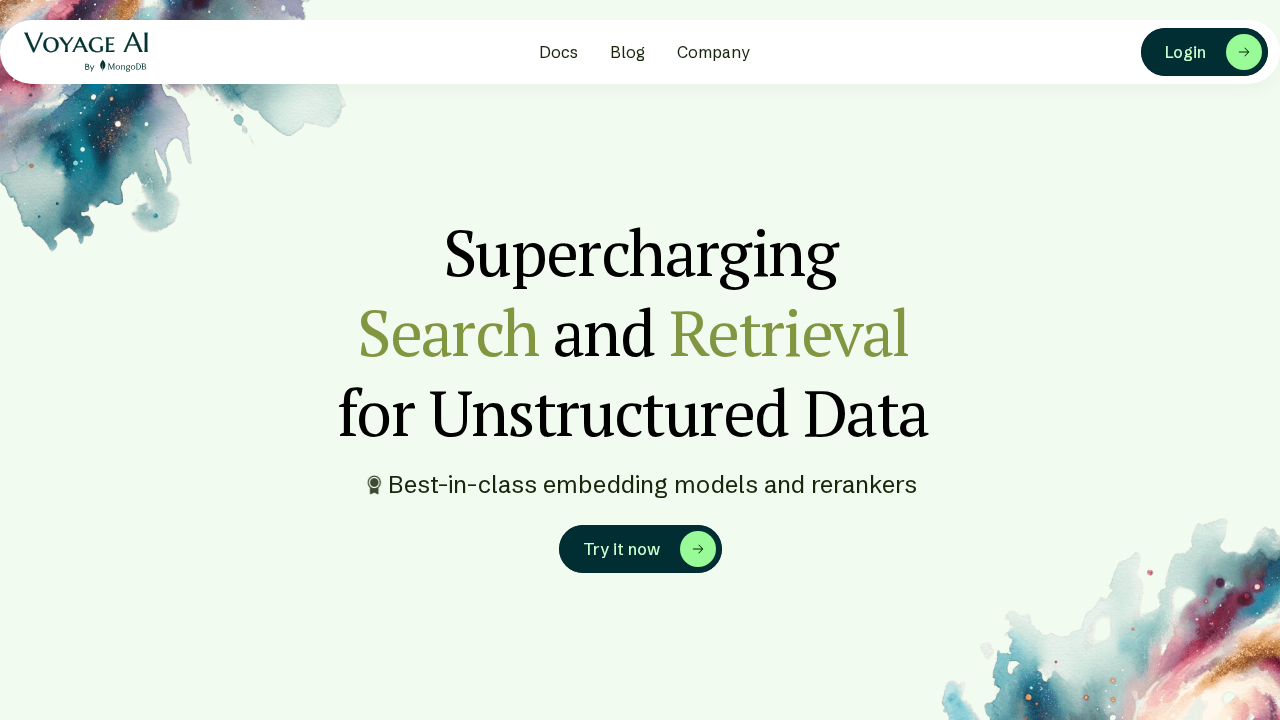 voyage.ai screenshot