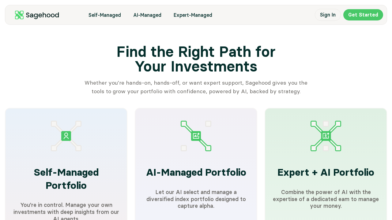Sagehood.ai screenshot
