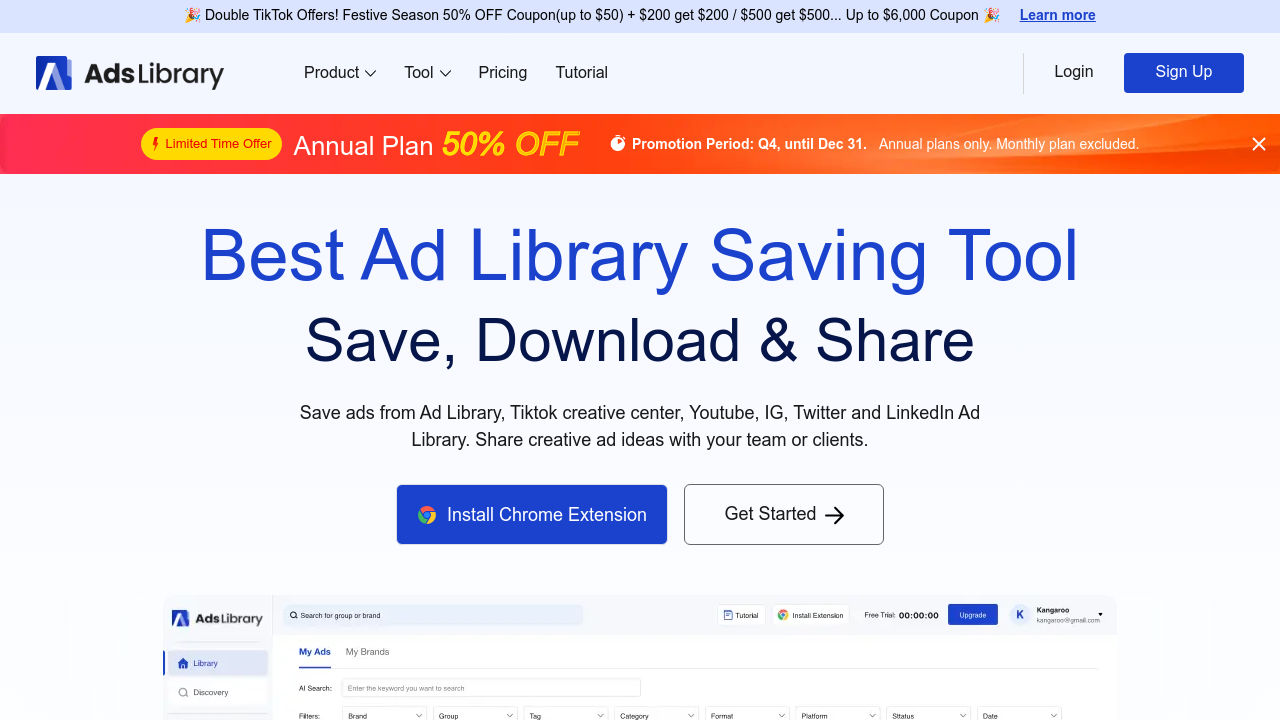 adslibrary.ai screenshot