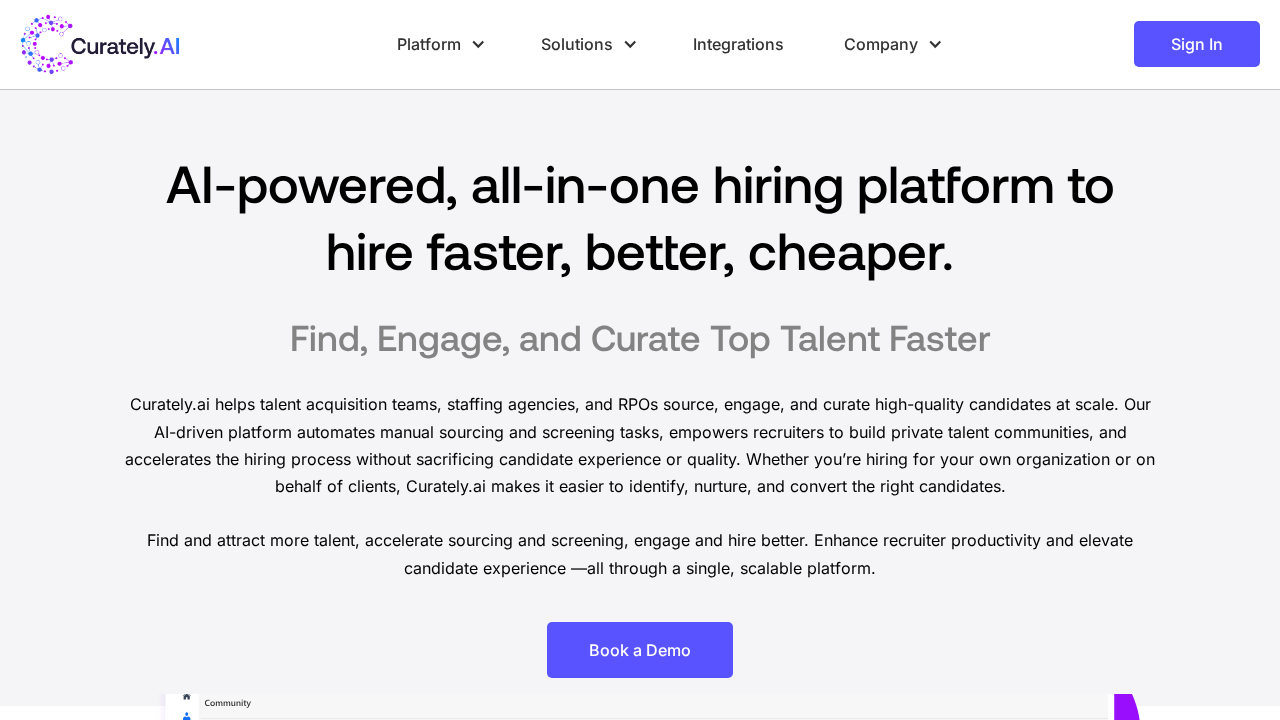 Curately.ai screenshot