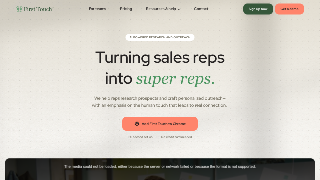 Firsttouch.ai screenshot